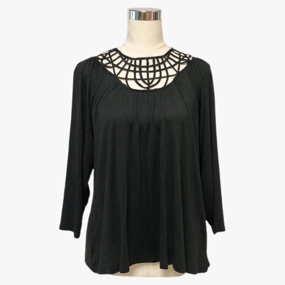 Anthropologie Graciela Black Blouse Women’s Size XS - Picture 2 of 12